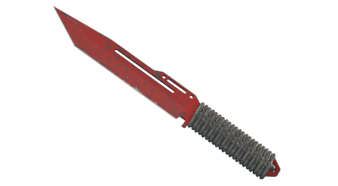 ★ Paracord Knife | Crimson Web (Well-Worn)