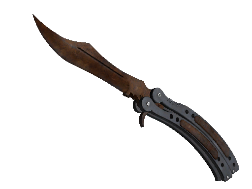 ★ Butterfly Knife | Rust Coat (Battle-Scarred)