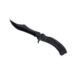 free csgo skin ★ StatTrak™ Butterfly Knife | Blue Steel (Battle-Scarred)