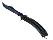 ★ Butterfly Knife | Blue Steel (Battle-Scarred)