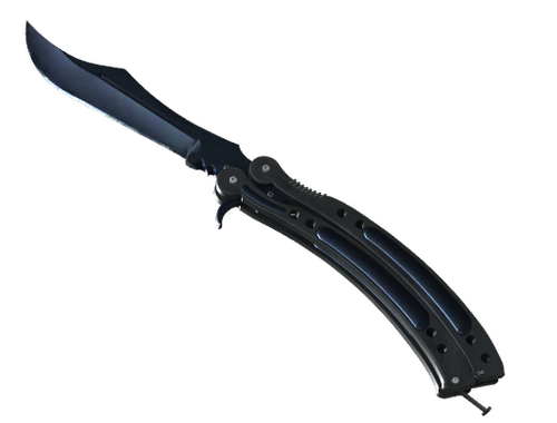 Cuchillo Mariposa ★ | Azul metalizado
