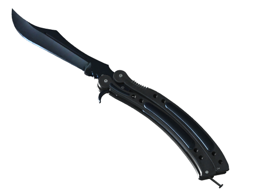 ★ Butterfly Knife | Blue Steel (Well-Worn)