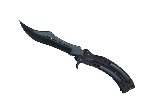 ★ StatTrak™ Butterfly Knife | Blue Steel (Minimal Wear)