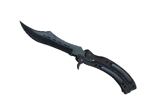 Image for the ★ Butterfly Knife | Blue Steel weapon skin in Counter Strike 2