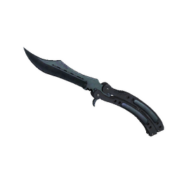 ★ Butterfly Knife | Blue Steel (Factory New)