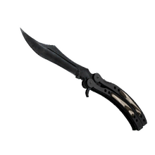 ★ Butterfly Knife | Black Laminate (Well-Worn)