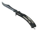 ★ Butterfly Knife | Black Laminate (Factory New)