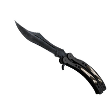 ★ Butterfly Knife | Black Laminate (Factory New)