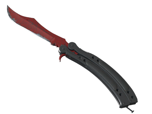 ★ StatTrak™ Butterfly Knife | Crimson Web (Well-Worn)