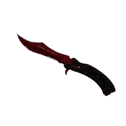 ★ Butterfly Knife | Crimson Web (Well-Worn)