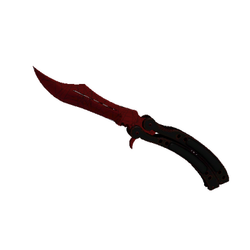 ★ Butterfly Knife | Crimson Web (Minimal Wear)