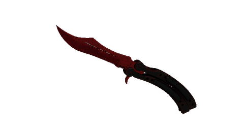 ★ Butterfly Knife | Crimson Web (Minimal Wear)