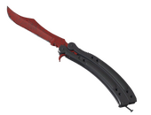 ★ Butterfly Knife | Crimson Web (Minimal Wear)