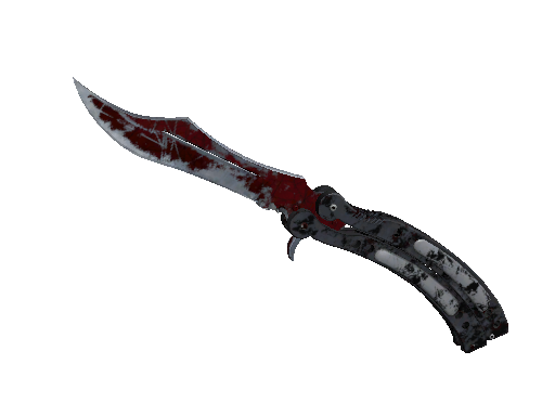 ★ StatTrak™ Butterfly Knife | Crimson Web (Battle-Scarred)