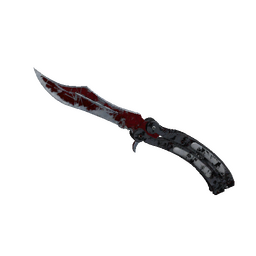 free csgo skin ★ Butterfly Knife | Crimson Web (Battle-Scarred)