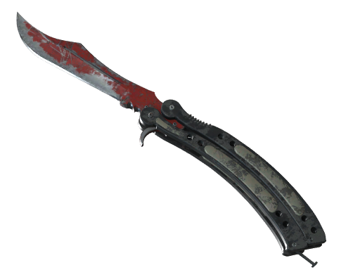 ★ StatTrak™ Butterfly Knife | Crimson Web (Battle-Scarred)