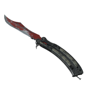 ★ Butterfly Knife | Crimson Web (Battle-Scarred)