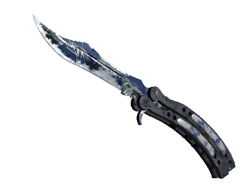 ★ StatTrak™ Butterfly Knife | Bright Water (Battle-Scarred)