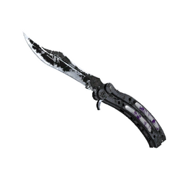 free csgo skin ★ StatTrak™ Butterfly Knife | Ultraviolet (Battle-Scarred)