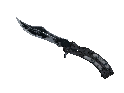 ★ StatTrak™ Butterfly Knife | Night (Battle-Scarred)