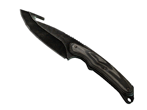 ★ Gut Knife | Black Laminate (Battle-Scarred)