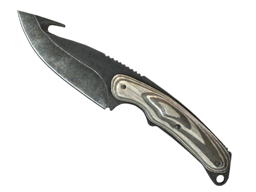Gut Knife ★ | Black Laminate (Testado no Terreno)