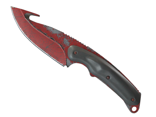 ★ Gut Knife | Crimson Web (Well-Worn)