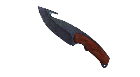 ★ StatTrak™ Gut Knife | Blue Steel (Well-Worn)