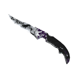 free csgo skin ★ Falchion Knife | Ultraviolet (Battle-Scarred)