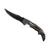 ★ Falchion Knife | Black Laminate <br>(Well-Worn)