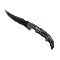 ★ Falchion Knife | Black Laminate (Well-Worn)