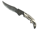 ★ Falchion Knife | Black Laminate (Well-Worn)