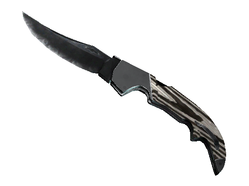 Image for the ★ Falchion Knife | Black Laminate weapon skin in Counter Strike 2