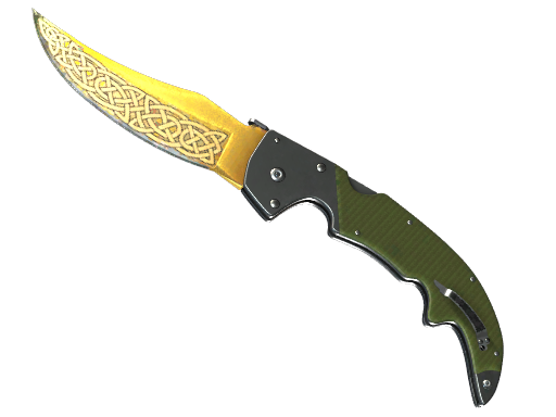 ★ StatTrak™ Falchion Knife | Lore (Well-Worn)