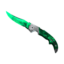 ★ StatTrak™ Falchion Knife | Gamma Doppler Emerald (Minimal Wear)