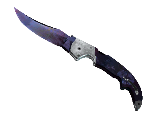 ★ StatTrak™ Falchion Knife | Doppler (Minimal Wear) Black Pearl