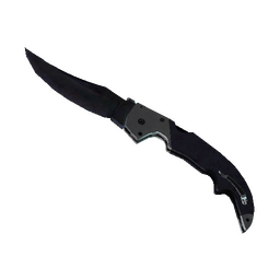 free csgo skin ★ Falchion Knife | Blue Steel (Battle-Scarred)