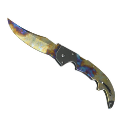 ★ Falchion Knife | Case Hardened (Well-Worn)