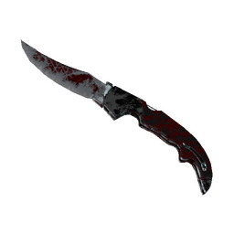 free cs2 skins ★ Falchion Knife | Crimson Web (Battle-Scarred)