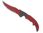 ★ Falchion Knife | Crimson Web (Well-Worn)