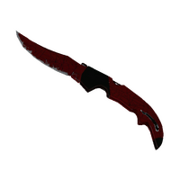 ★ Falchion Knife | Crimson Web (Well-Worn)