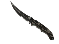 ★ Flip Knife | Black Laminate (Battle-Scarred)