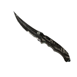 free csgo skin ★ Flip Knife | Black Laminate (Battle-Scarred)