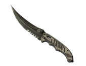 ★ Flip Knife | Black Laminate (Battle-Scarred)