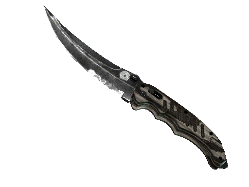 ★ Flip Knife | Black Laminate (Well-Worn)