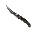 ★ StatTrak™ Flip Knife | Black Laminate (Well-Worn)
