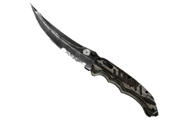 ★ Flip Knife | Black Laminate (Well-Worn)