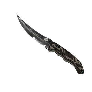★ Flip Knife | Black Laminate (Well-Worn)