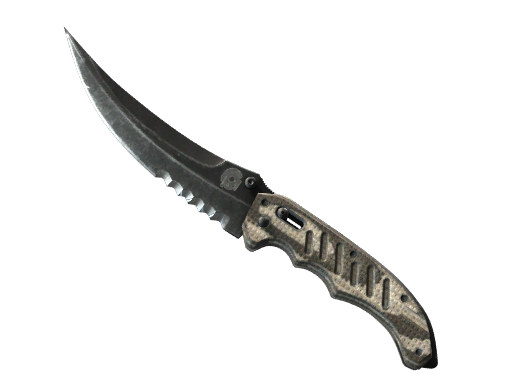 ★ Flip Knife | Black Laminate (Minimal Wear)