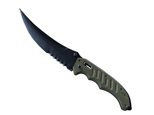 ★ StatTrak™ Flip Knife | Blue Steel (Battle-Scarred)